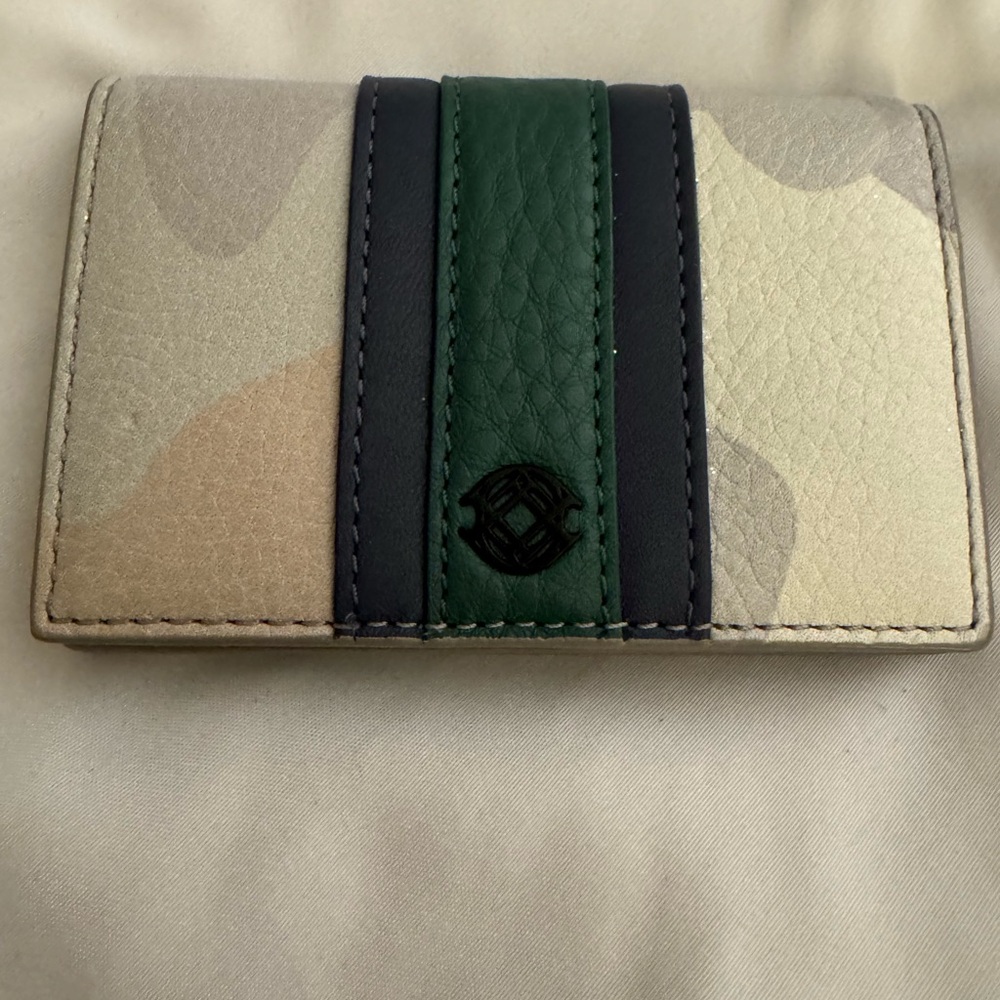 Dagne Dover Cream and Gray Card Holder